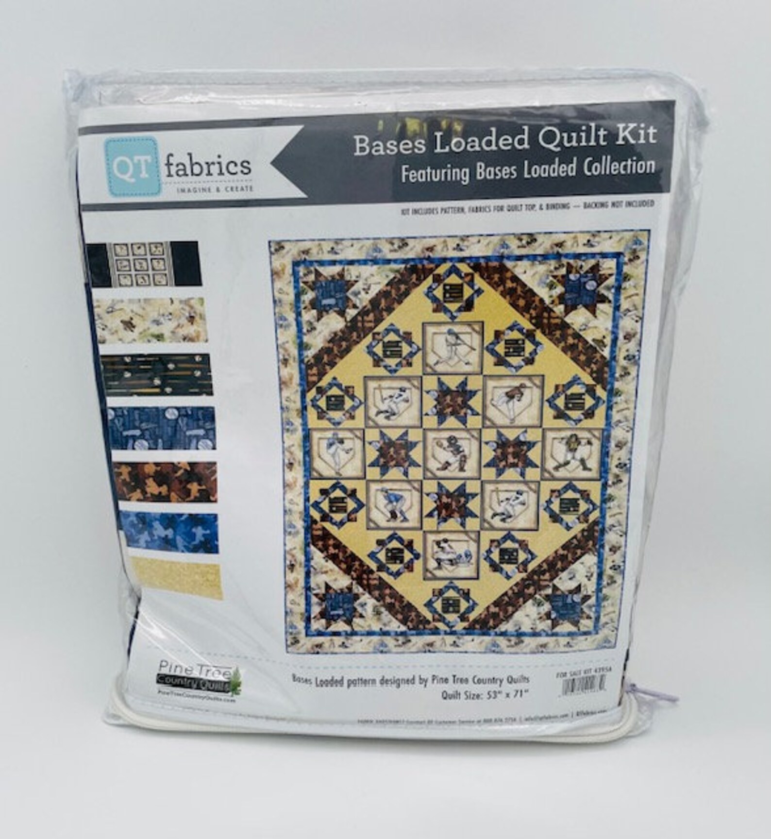 Bases Loaded Quilt KIT Featuring Bases Loaded Fabric From QT Fabrics Etsy