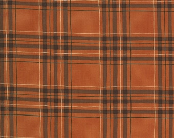 Home on the Range by Deb Strain for Moda Rust Plaid Fabric Sold by the Half Yard