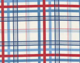 Grand Haven by Minnick & Simpson for Moda Cream Plaid (14989 11) Sold by the Half Yard