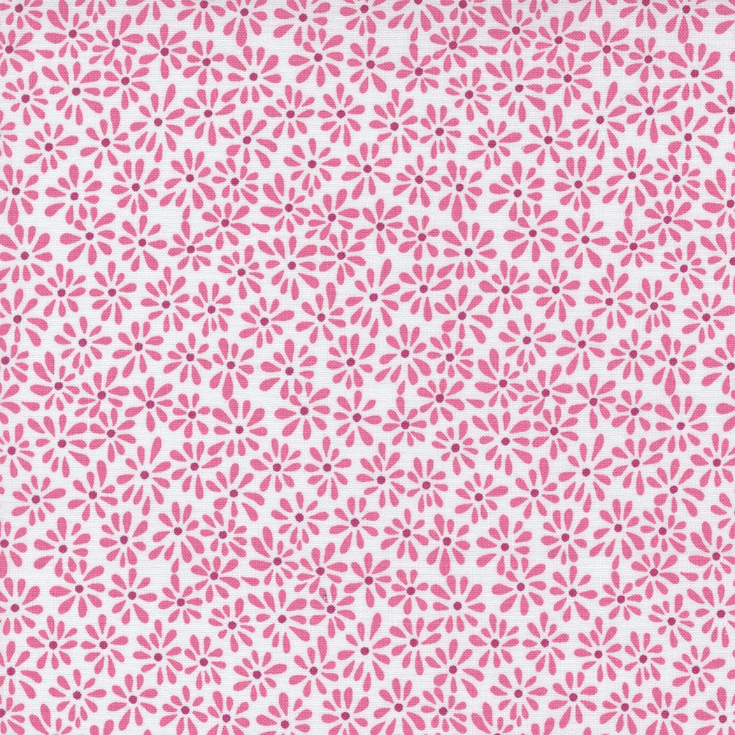 Picnic Pop by Me and My Sister Designs for Moda Pink Flowers (22438 25) Sold by the Half Yard