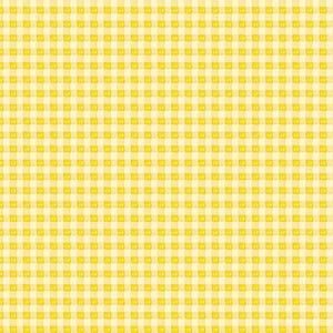 May include: A yellow and white gingham pattern. The pattern is made up of small squares.