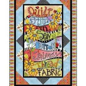 Quilting Bee Quilt PATTERN by Pine Tree Country Quilts Panel Quilt Pattern