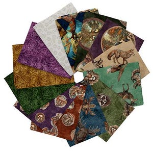 Enchanted Forest by Morris Creative Group for QT Fabrics Fat Quarter Bundle