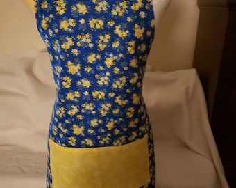 Floral themed adult apron