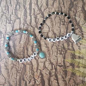 Bella and Edward Bracelet Set with Charms!