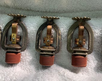 Five 1989 Star Brass Sprinkler Heads SSP 735A
