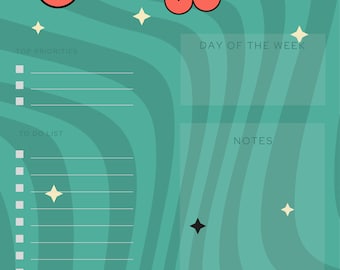 Flower Power Printable Planner Bundle Plan your Day, Week, Month, or Year with this Vibrant Fun Planner Bundle