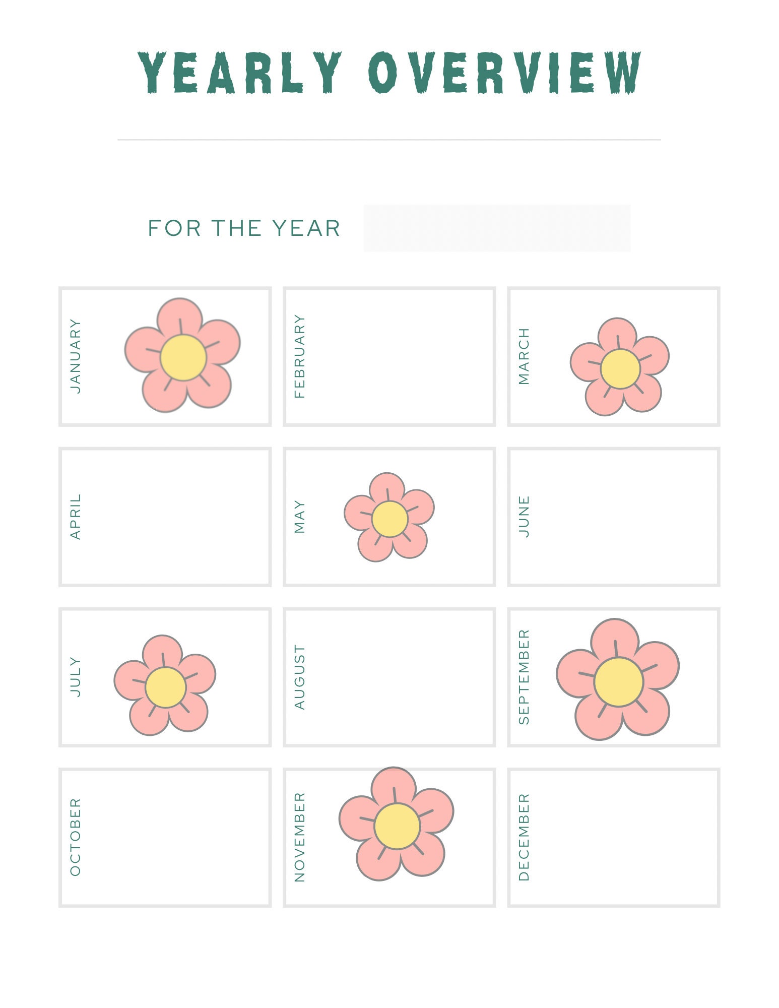 Flower Power Printable Planner Bundle Plan Your Day, Week, Month, or ...