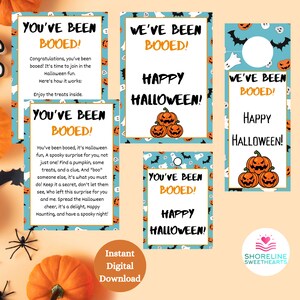 You&#39;ve Been Booed Halloween Printable, You&#39;ve Been Booed Kit, We&#39;ve Been Booed, Halloween Gift Tag, Halloween Door Sign, Instant Download