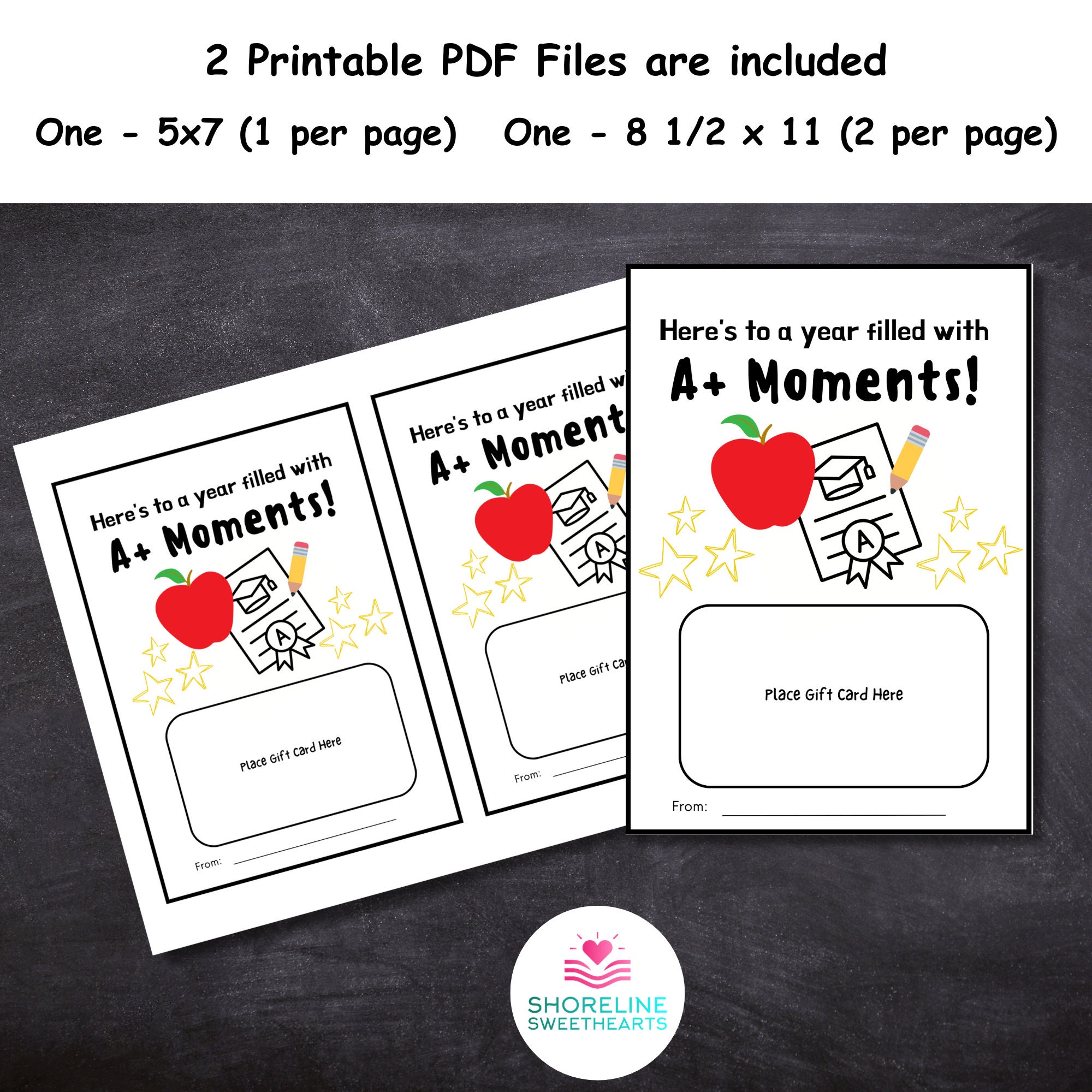 Printable Teacher Gift Card Holder, Back to School Gift (PDF) - Etsy