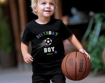 Camisa de aniversário personalizada menino futebol, moletom de aniversário menino, camiseta de aniversário menino bola, moletom infantil futebol,