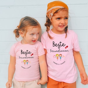 Beste Freundinnen Kinder T-shirt, Schulfreundin Geschenk Shirt, Kindergarten Freundin Geschenk, Geburtstaggeschenk beste Freundin Kleinkind zdjęcie 3