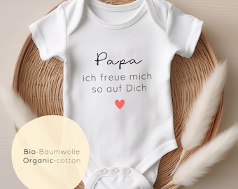 Papa Babyankündigung personalisiert, Neugeborenes, Oma Tante Babybody, Baby Geburt Ankündigung, Schwangerschaft Verkünden Familie Geschenk