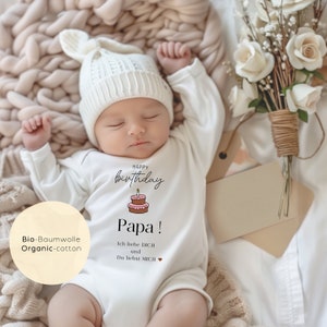 Papa Geburtstag Babybody , Baby Body Alles Gute zum Geburtstag Papa , minimalistischer Baby Body Papa ,Papa Geburtstag Baby Geschenk