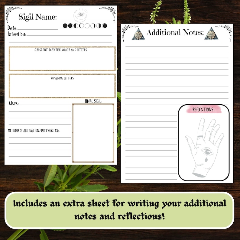 Grimoire Page Templates, Digital Spellbook, Witch Kit for Beginners ...