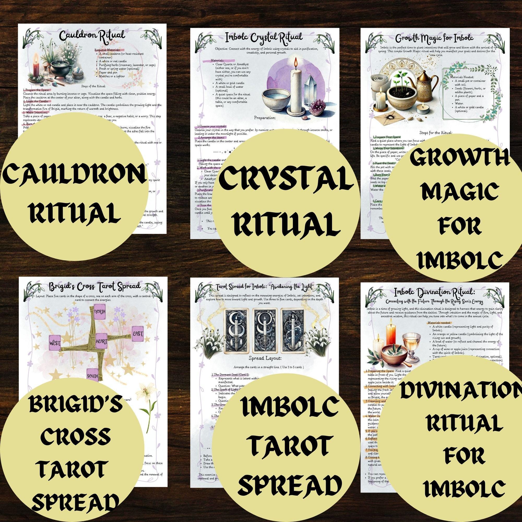 IMBOLC Sabbat & BRIGID Goddess PDF Guide, Printable Rituals, Spells ...
