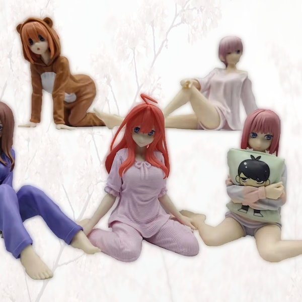 The Quintessential Quintuplets Anime Figurines | Itsuko, Ichika, yotsuba, Nino, Miku | Kawaii Room Decor Japan