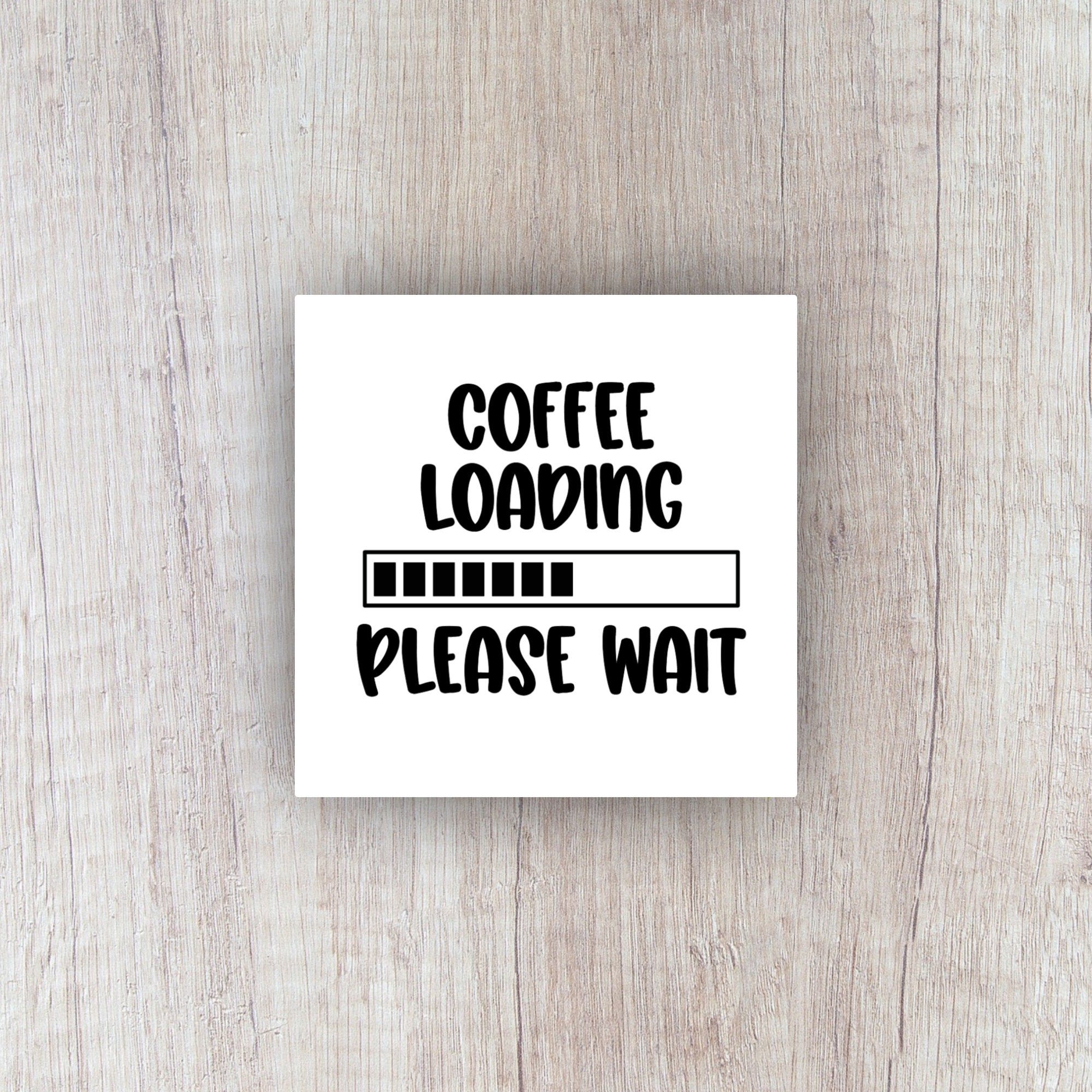 Coffee Loading Vinyl Decal - Etsy