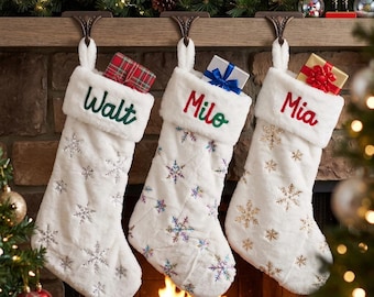 2026 Personalized Christmas Stockings • Family Stockings • Holiday Home Decor