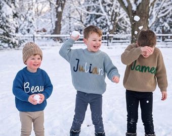 Personalized Swetaer • 0-5 Years Old Sweater • Baby Shower Gift • Handmade Name Sweater