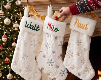 2026 Personalized Christmas Stockings • Family Stockings • Holiday Home Decor