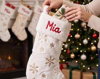 2026 Personalized Christmas Stockings • Family Stockings • Holiday Home Decor