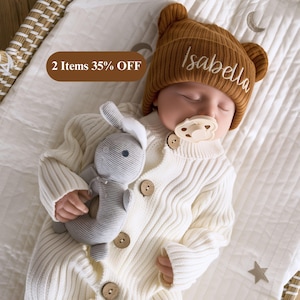 Baby Mütze • 0-2 Jahre alt • Säugling Hut • Bestickte Baby Mütze • Baby Party Geschenk • Neugeborene Geschenk