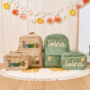 Sac à dos et sac à lunch personnalisés • Cadeau pour la rentrée scolaire • Sac à lunch pour l'école • Rentrée scolaire • Cadeau pour enfant