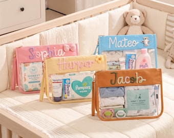Personalized Baby Organizer Pouch • Handmade Diaper Bag Gift