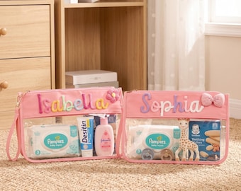 Personalized Baby Organizer Pouch • Handmade Diaper Bag Accessory • Baby Shower Gift