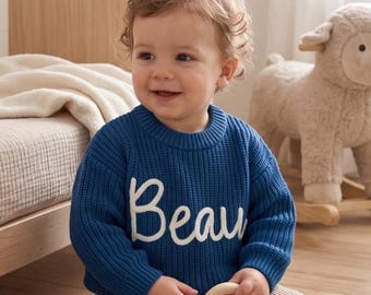 Personalized Swetaer • 0-5 Years Old Sweater • Baby Shower Gift • Handmade Name Sweater