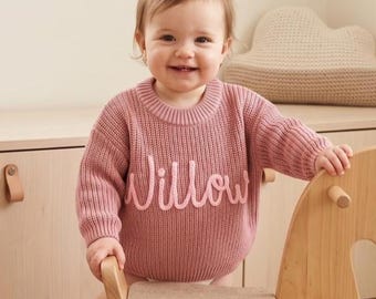 Personalized Swetaer • 0-5 Years Old Sweater • Baby Shower Gift • Handmade Name Sweater
