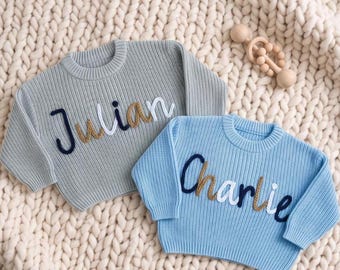 Personalized Swetaer • 0-5 Years Old Sweater • Baby Shower Gift • Handmade Name Sweater