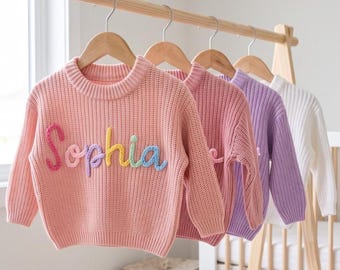 Personalized Swetaer • 0-5 Years Old Sweater • Baby Shower Gift • Handmade Name Sweater