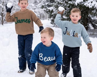 Personalized Swetaer • 0-5 Years Old Sweater • Baby Shower Gift • Handmade Name Sweater