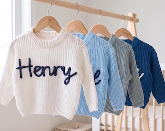 Personalized Swetaer • 0-5 Years Old Sweater • Baby Shower Gift • Handmade Name Sweater