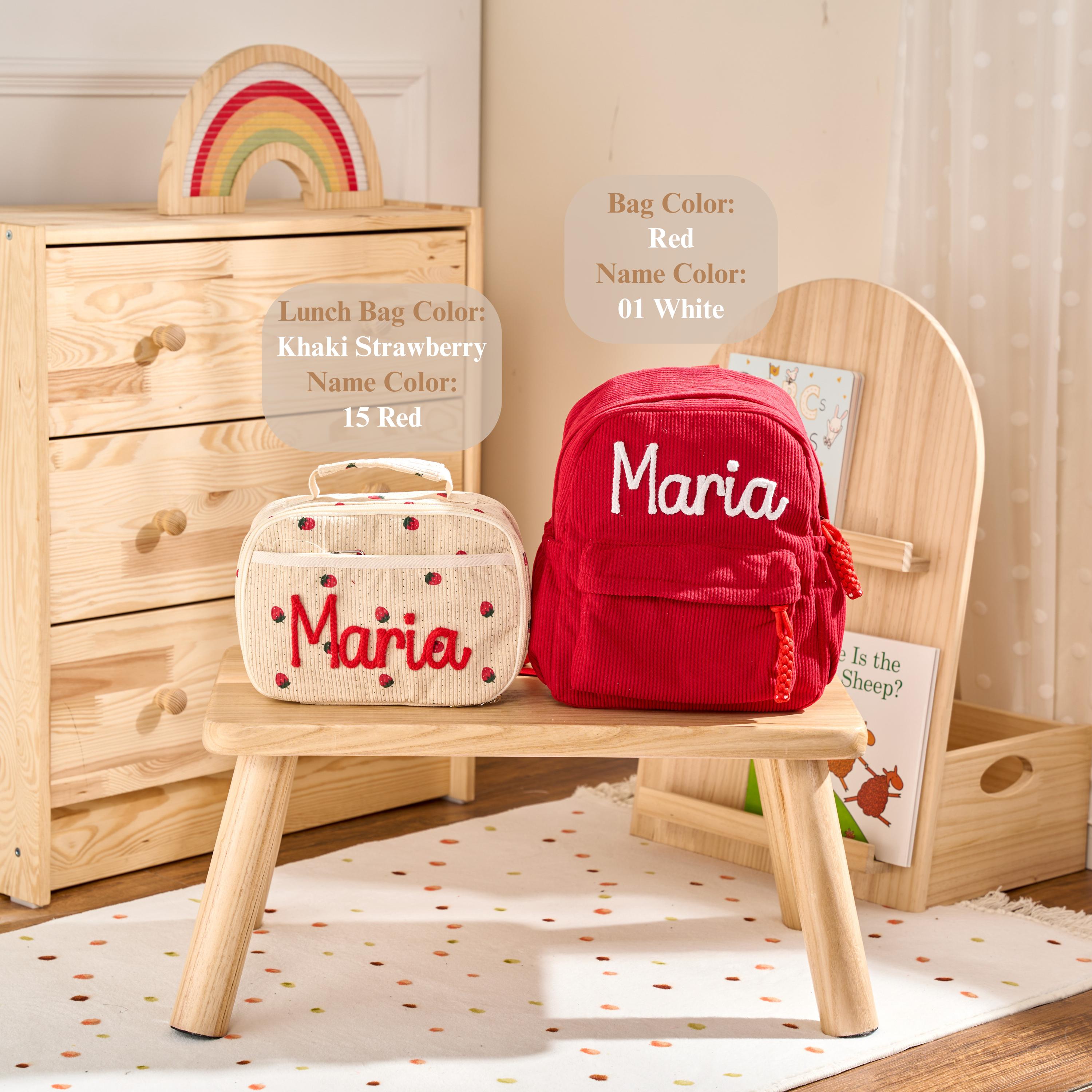 Personalized School Set: Toddler Backpack and Lunch Bag - Etsy