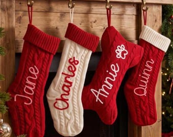 2026 Personalized Christmas Stockings • Family Stockings • Holiday Home Decor