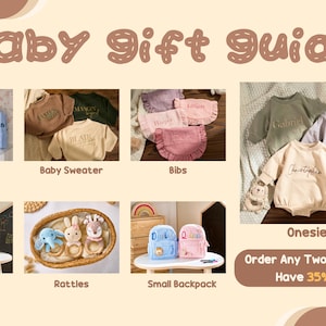 Custom Baby Sweater • Baby Christmas Gift • Baby Shower Gift • Embroidered Sweater image 12