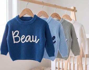 Personalized Swetaer • 0-5 Years Old Sweater • Baby Shower Gift • Handmade Name Sweater