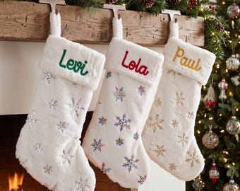 2026 Personalized Christmas Stockings • Family Stockings • Holiday Home Decor