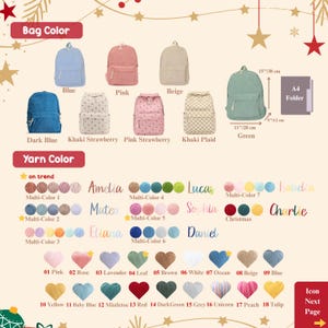 Personalized Kid Backpack • Kid Christmas Gift • Back to School image 5