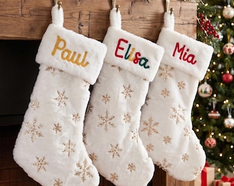 2026 Personalized Christmas Stockings • Family Stockings • Holiday Home Decor