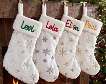 2026 Personalized Christmas Stockings • Family Stockings • Holiday Home Decor