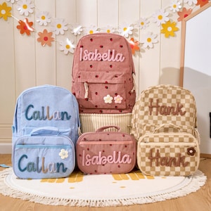 Personalized Backpack and  Lunchbag • Back to School Gift • School Lunch Bag • Back to School • Kid Gift