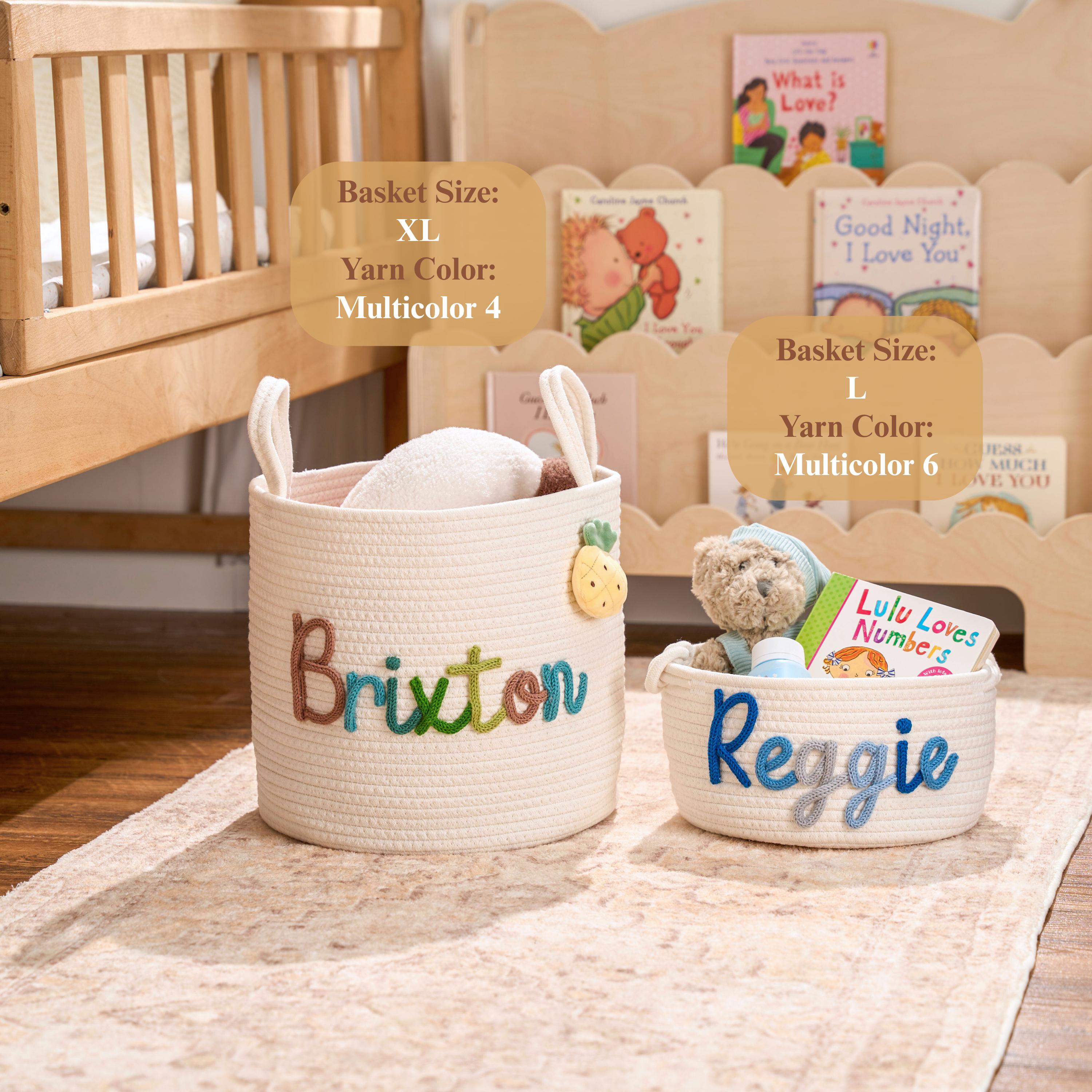 Panier De Rangement Tissé Avec Poignées Panier À Linge Pour Jouets