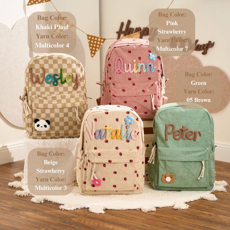 Personalized Kid Backpack • Kid Christmas Gift • Back to School image 3