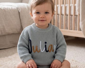 Personalized Swetaer • 0-5 Years Old Sweater • Baby Shower Gift • Handmade Name Sweater