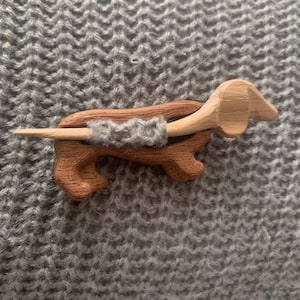 Teckel omslagdoek/sjaal pin - voor CNC / 3D Print digitaal downloadbestand (STL)