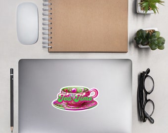 Stickers for Tea Lovers Laptop Water Bottle Bubble-free stickers